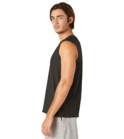 Beyond Yoga Featherweight Freeflo Muscle Tank Darkest Night -Pranty Yoga Shop 7086799355947 darkestnight 4a