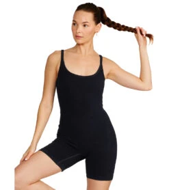 Cream Yoga Andrer Bodysuit Black -Pranty Yoga Shop 7092964196395 black