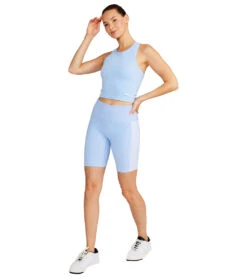 Cream Yoga Stacy Biker 6" Baby Blue -Pranty Yoga Shop 7092964589611 babyblue 4a