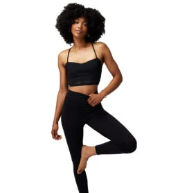 Spiritual Gangster Camille Dream Tech Eco Jersey Bra Black -Pranty Yoga Shop 7092967571499 black 3a