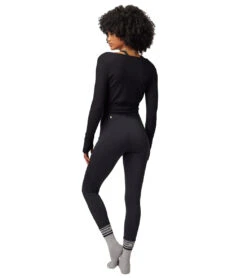 Spiritual Gangster Harmony Rib Wrap Sweater Black -Pranty Yoga Shop 7092968652843 black 6a