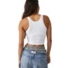 Free People Clean Lines Cami White -Pranty Yoga Shop 7093384020011 white 2a
