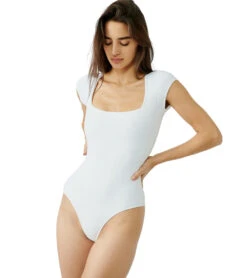 Free People Square Eyes Bodysuit -Pranty Yoga Shop 7093384216619 white