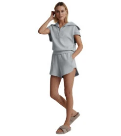 Varley Keely High Rise Short 4 Pearl Blue -Pranty Yoga Shop 7096493703211 pearlblue 5a