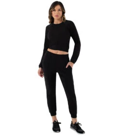 NUX Yuki Sleek Jogger Black -Pranty Yoga Shop 7097083658283 black 4a