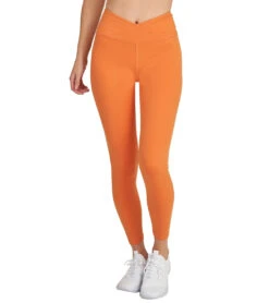 Thrive Societe Wrap Waist 7/8 Legging -Pranty Yoga Shop 7099230224427 dustyorange