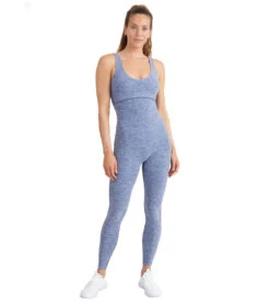 Thrive Societe Twist Back Onesie Heather Oceana -Pranty Yoga Shop 7103155666987 heatheroceana
