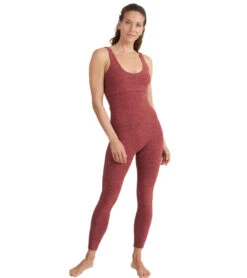 Thrive Societe Twist Back Onesie Heather Spice -Pranty Yoga Shop 7103155732523 heatherspice
