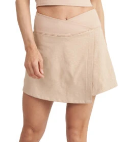 Thrive Societe Cross Over Skort Latte -Pranty Yoga Shop 7103156748331 latte 4a 1