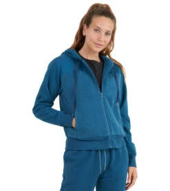 Thrive Societe Sherpa Zip Hoodie 9 Thrive Societe Sherpa Zip Hoodie -Pranty Yoga Shop 7103156813867 bluecoral
