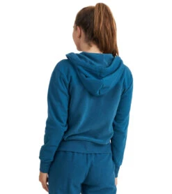 Thrive Societe Sherpa Zip Hoodie Blue Coral 6 Thrive Societe Sherpa Zip Hoodie Blue Coral -Pranty Yoga Shop 7103156813867 bluecoral 3a 1
