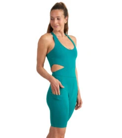 Thrive Societe Cut Out Onesie Teal