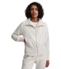 Varley Alisa Zip Through -Pranty Yoga Shop 7121226891307 ivorymarl