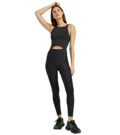 Year Of Ours Recycled Cut Out Onesie Black -Pranty Yoga Shop 7139603480619 black