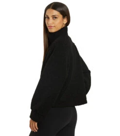 Year Of Ours The Lucia Half Zip Black -Pranty Yoga Shop 7139604070443 black 3a