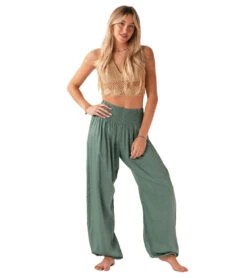 Lotus And Luna Solid Harem Pants -Pranty Yoga Shop 7143834779691 sage 4a